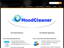 Tablet Screenshot of ehoodcleaner.com